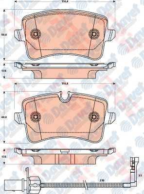 TRW GDB1902 Arka Fren Balatasi A6 4g2 A6 Avant 4g5 2.8 Fsi/2.8fsi Quattro/2.0tdi/3.0tdi/3.0tdi Quattro 11/10